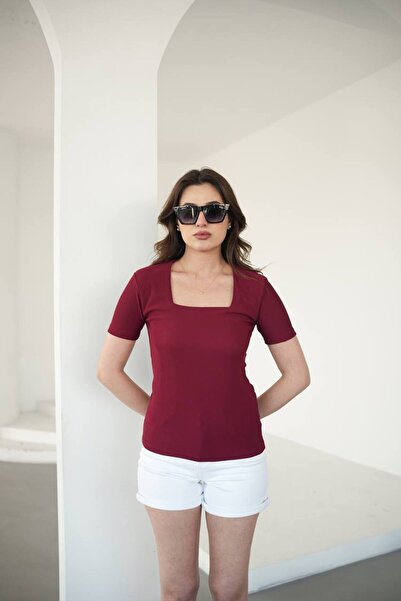 Fiori Μπλούζα με τετράγωνο γιακά