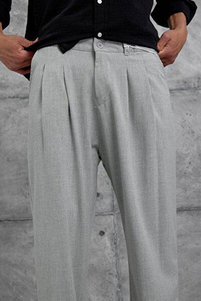 NOMARC Gri W11 Kumaş Baggy Pantolon