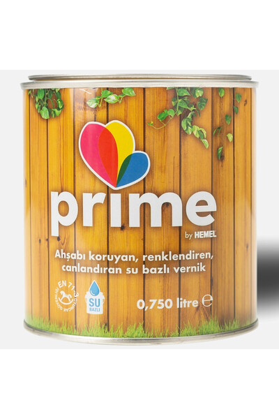 Prime Su Bazlı Renkli Ahşap Vernik - 0,75 - FINDIK