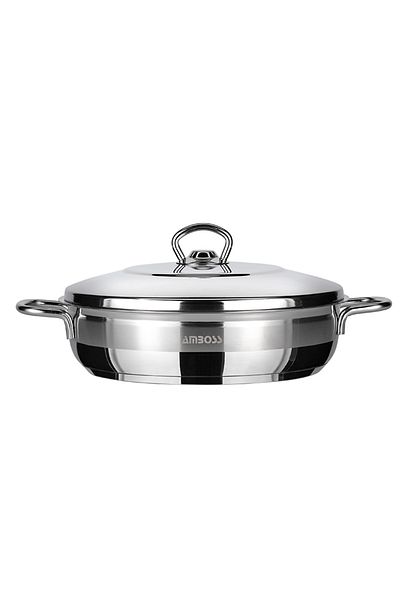 Amboss Saphire 34 Cm - Flat Pot, Steel Lid