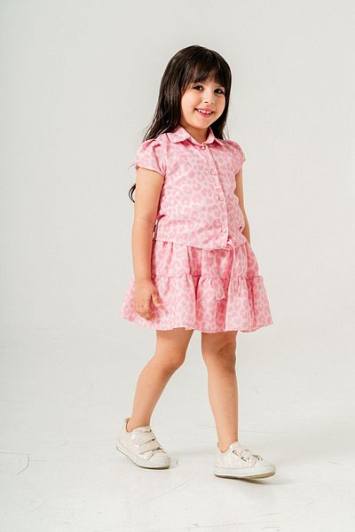 HAUSEkids 2-9 Years Leo Park Design Girl's Suit-Fuchsia