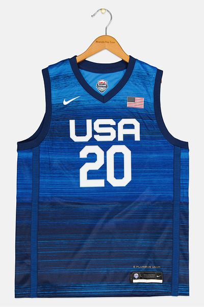 Nike X Nba Kids Boy Usa Basketball Jersey, Blue