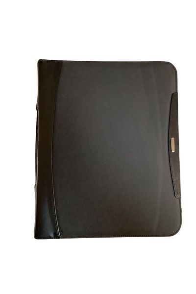 Pierre Cardin Acar Handled Zippered File Bag Black