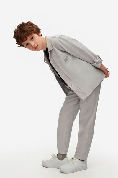 HAUSEkids 8-14 Years Premium Cool Boy's 3-Piece Suit-Space Gray
