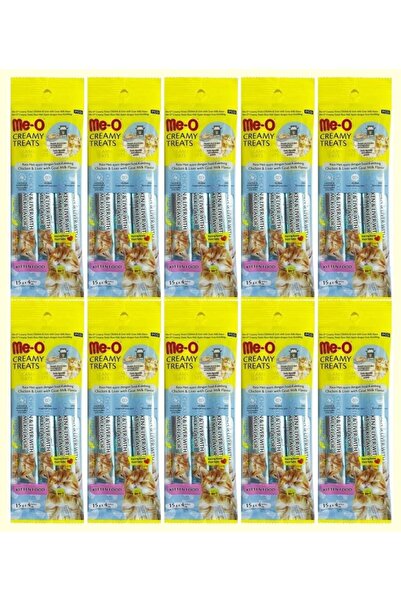 me-o Kitten Tavuk Etli & Ciğerli & Keçi Sütlü Ödül Maması Stick (15 Gr x 4) 1...