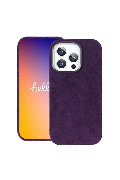 megaMobile Husa compatibila iPhone 16 Pro Max, alcantara, MagSafe, protectie ...