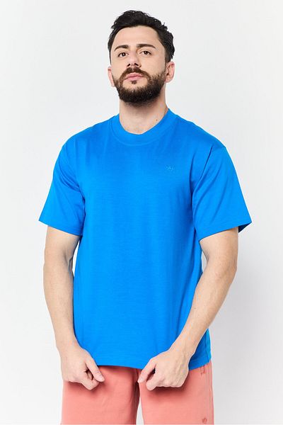 adidas Men Sportswear Fit Short Sleeve Outdoor T-Shirt, Blue