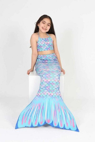 MODANINO Set de costume de baie pentru fete (partea de jos+partea de sus+costum) 3-12 ani 12215