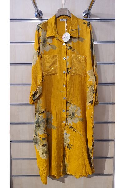 Park Moda Rochie de in cu model buchet cu buzunar cu paiete