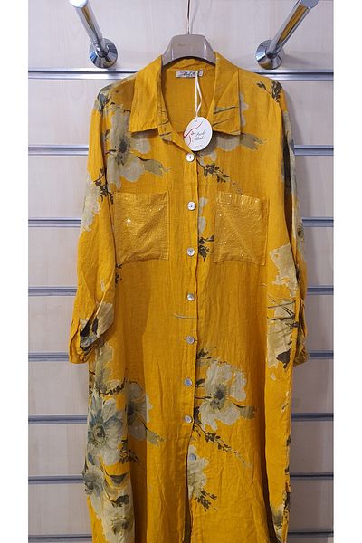 Park Moda Rochie de in cu model buchet cu buzunar cu paiete