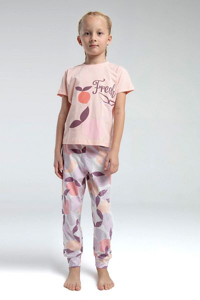 HAUSEkids 2-15 Years Fresh Leaf Girl's Suit-Salmon