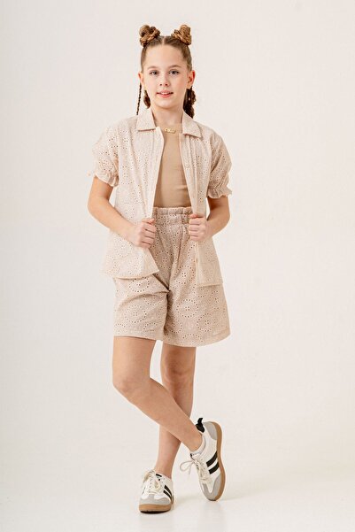 HAUSEkids 4-15 років Berceste Nıuum Дівчачий 3-х предметний комплект - Латте