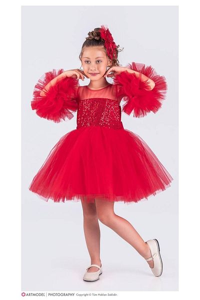 RAPAPA "Red Tutu Dress – Every Moment Photography!" Sequined Tutu Birthday Girl's Evening Dress