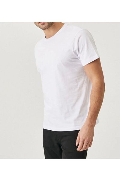 Mikro Тениска Slim Fit с кръгло деколте, 100% памук