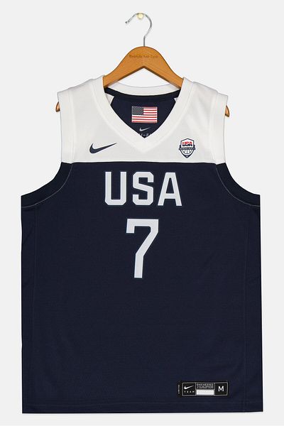 Nike Kids Boy Usa Team Dri Fit Sleeveless Basketball Jersey, Navy
