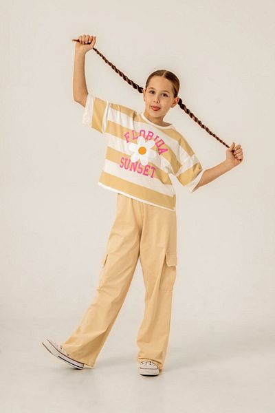 HAUSEkids 8-12 Years Nicely Cotto Girl's Suit -Latte-
