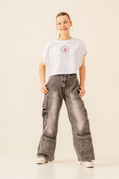 HAUSEkids 9-15 Years Lara Moderno Jeane Girl Suit-Ecru