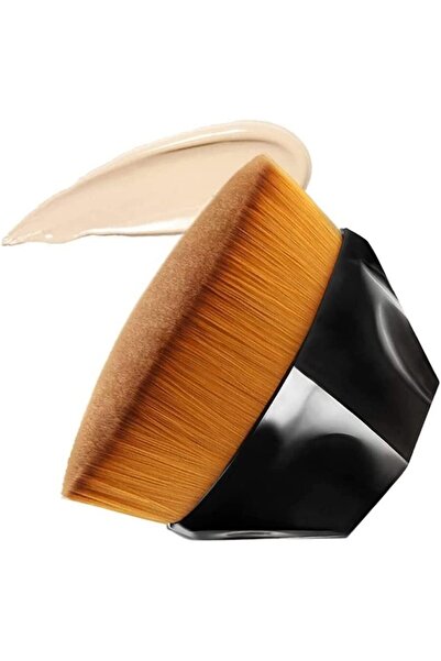 LA PERLA TECH فرشاة كريم أساس مسطحة بدون عيوب، بودرة سائلة لمزج المكياج السائل،