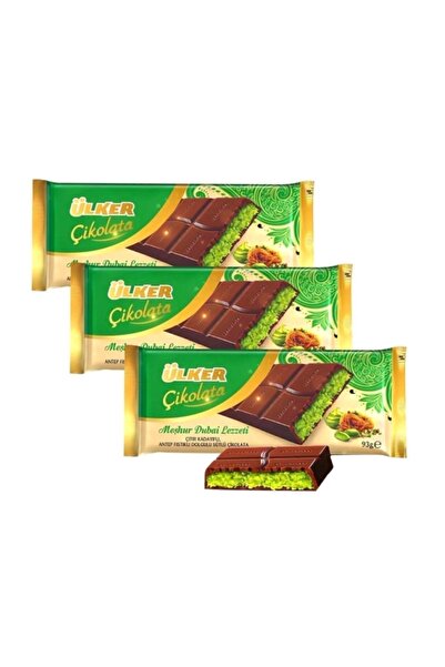 Ülker Ülker Meşhur Dubai Lezzeti Dubai Çikolatası 93 gr x 3 Adet