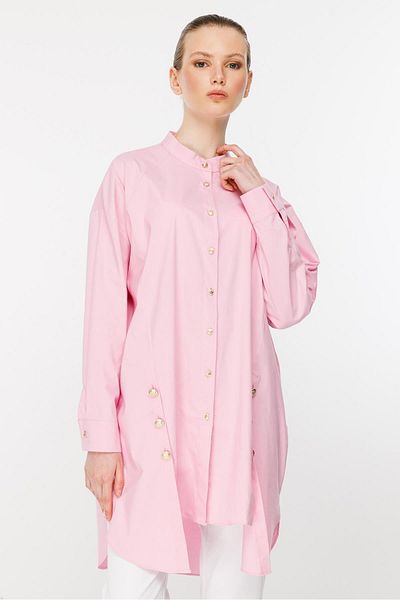 Ghisa PINK Judge Collar Tunic