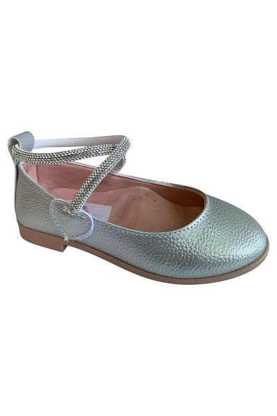 ROSE SHOES KİDS Shiny Ankle Stone Heart Velvet Ballet Ballet