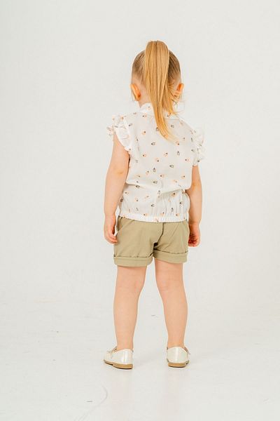 HAUSEkids 2-9 Years Flower Daisy Girl's Suit-Khaki