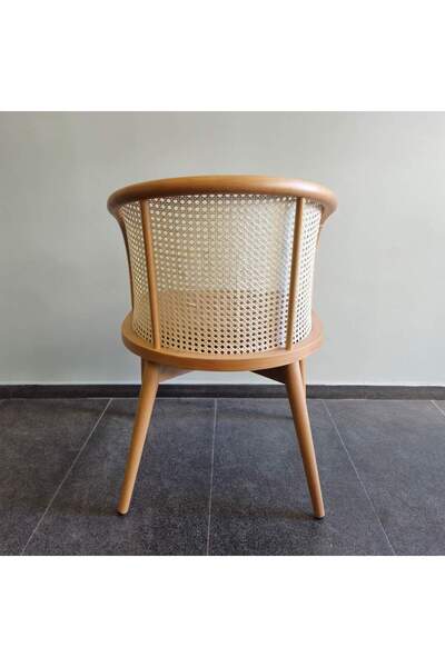 KleinHaus Furniture Vera Hazeranlı Ahşap Sandalye (Kişiselleştirilebilir Renk Seçenekleri)