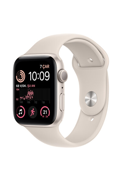 Apple Watch SE 44mm (2.Nesil) (GPS) Alüminyum Kasa Yıldız Işığı MNJX3TU/A