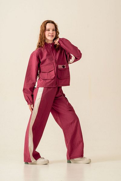 HAUSEkids 9-15 Years More Fearless Girl's Suit-Burgundy