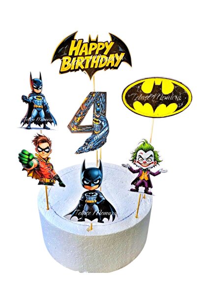 telaşe memuru 4 Year Old Batman Birthday Cake Topper - Batman (Bat Man) Cake ...