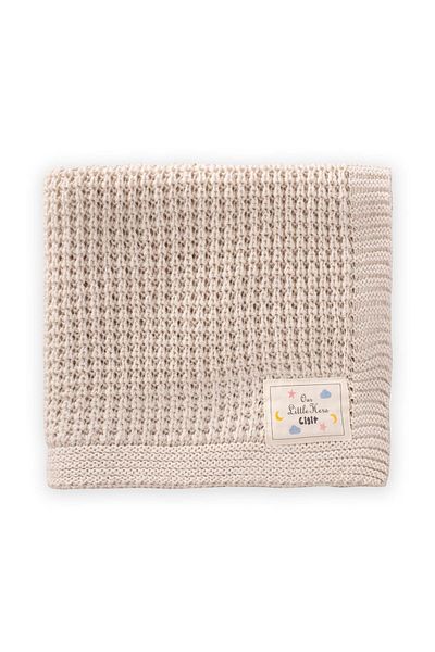 Cigit Thessaloniki Knitwear Blanket - 80X100 Stone Color (+/-5 cm)