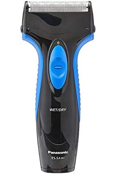 PANASONIC ماكينة حلاقة ES-SA40K Pro Curve للاستخدام الرطب والجاف، لون أسود/أزرق (عبوة من قطعة واحدة)