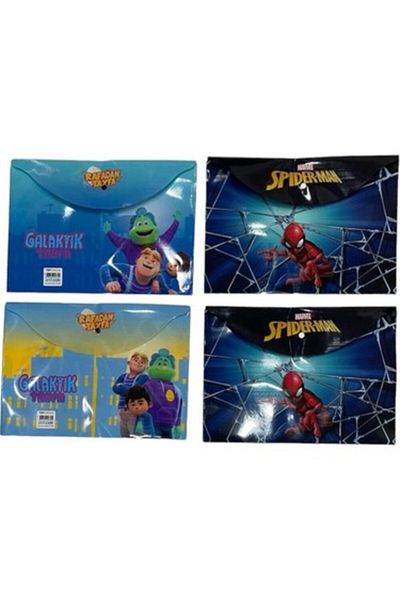 Gıpta Spider & Rafadan Tayfa A4 Snap File Set (Pack of 4)