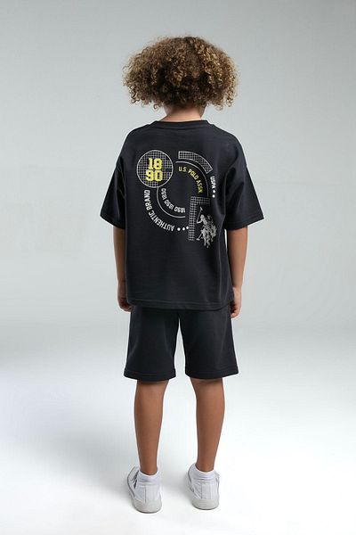 U.S. Polo Assn. 4-15 Years Old Licensed Us Polo Assn Boy's Suit-Anthracite