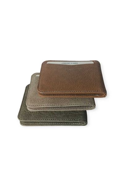 oktay kundura Genuine Leather Nubuck Card Holder Wallet Unisex