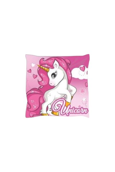 UNICORN Multicolored double-sided pillow, 40x40 cm, Unicorn