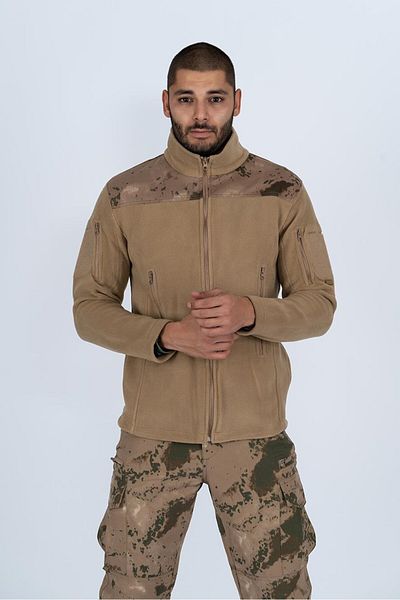 BİKATEX Bikatex Tactical Stand-up Collar Ανδρικό παλτό Fleece Καμουφλάζ - 321