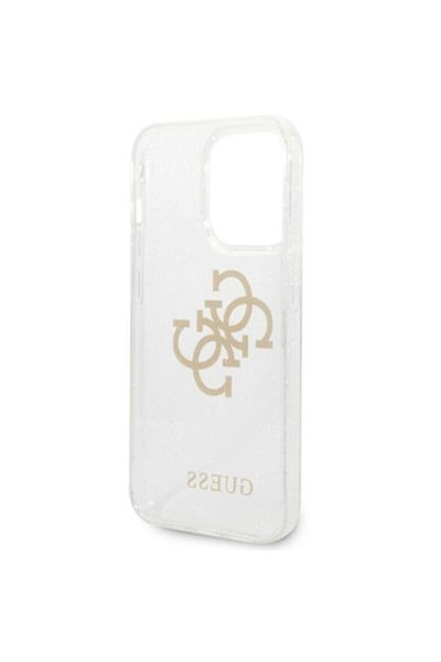 Guess Husa de protectie Guess TPU Big 4G Full Glitter pentru iPhone 14 Pro Max, Transparent