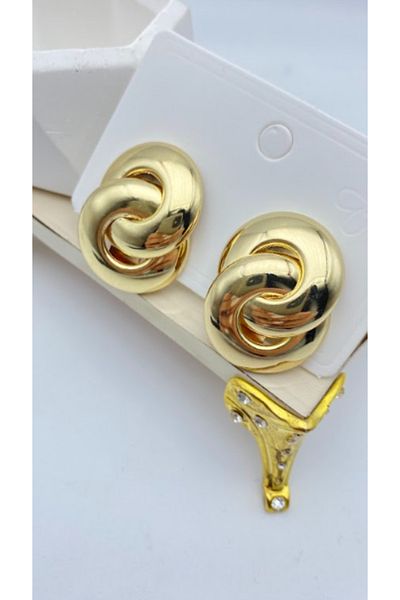 Ervalina Gold Knot Trend Earrings Gold Color
