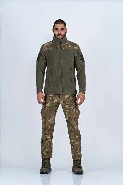 BİKATEX Bikatex Tactical Stand Collar Men's Fleece Coat Camouflage - 321