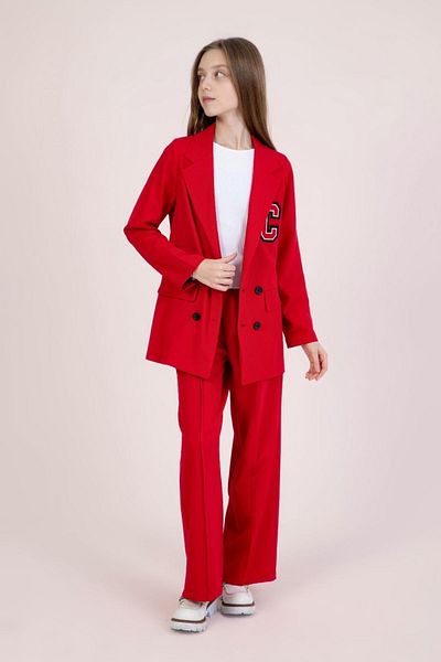 HAUSEkids 4-9 Years Premium Cormany Classic Girl Suit-Red