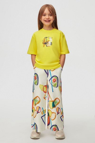 HAUSEkids 4-8 Years Panaroma Rainbow Girl's Suit-Yellow