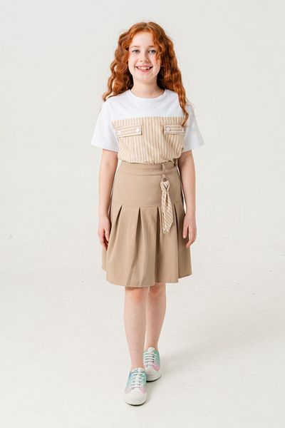 HAUSEkids 4-15 Years Line Fashio Girl's Suit-Latte