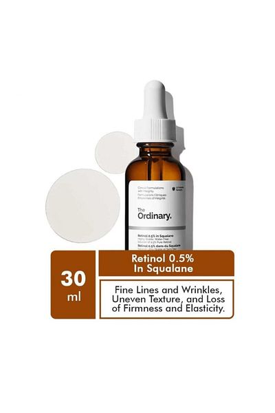 The Ordinary Retinol 0.5% in Squalane (30ml) – Water-Free, Lightweight Serum for Anti-Aging