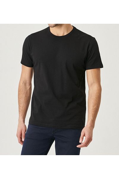 Mikro Slim Fit Slim Fit Crew Neck 100% βαμβακερό μπλουζάκι