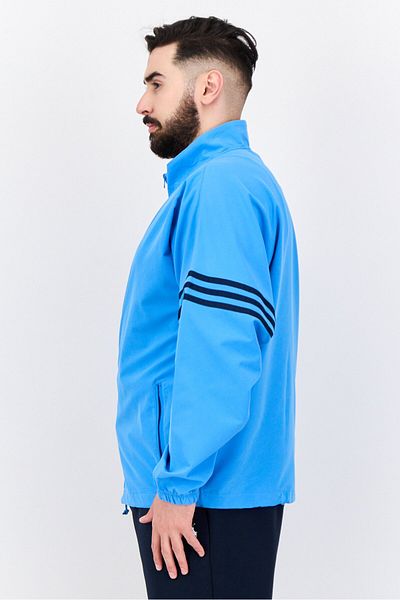 adidas Men Sportswear Fit Textured Training Jackets, Sky Blue