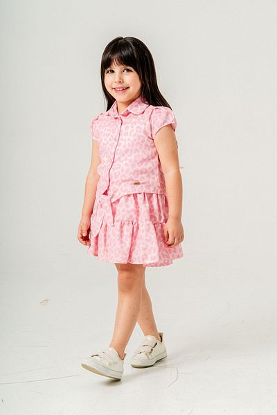 HAUSEkids 2-9 Years Leo Park Design Girl's Suit-Fuchsia
