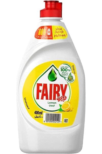 Fairy صابون غسيل الأطباق السائل بالليمون، 400 مل