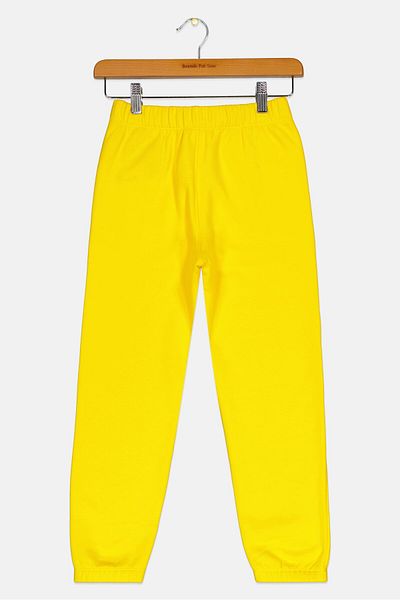 Esprit Kids Boy Embroidered Logo Sweatpants, Yellow