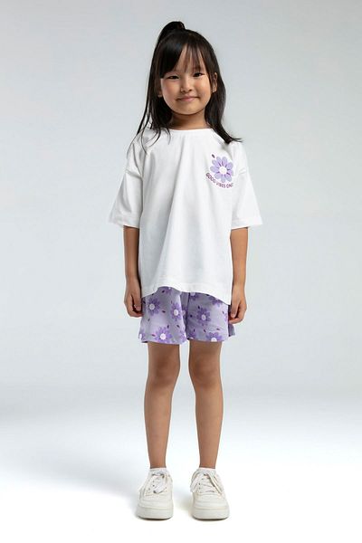 HAUSEkids 2-15 Years Good Vibes Flower Girl Suit-White